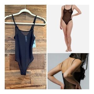 Steve Madden Black One Piece Bodysuit NWT